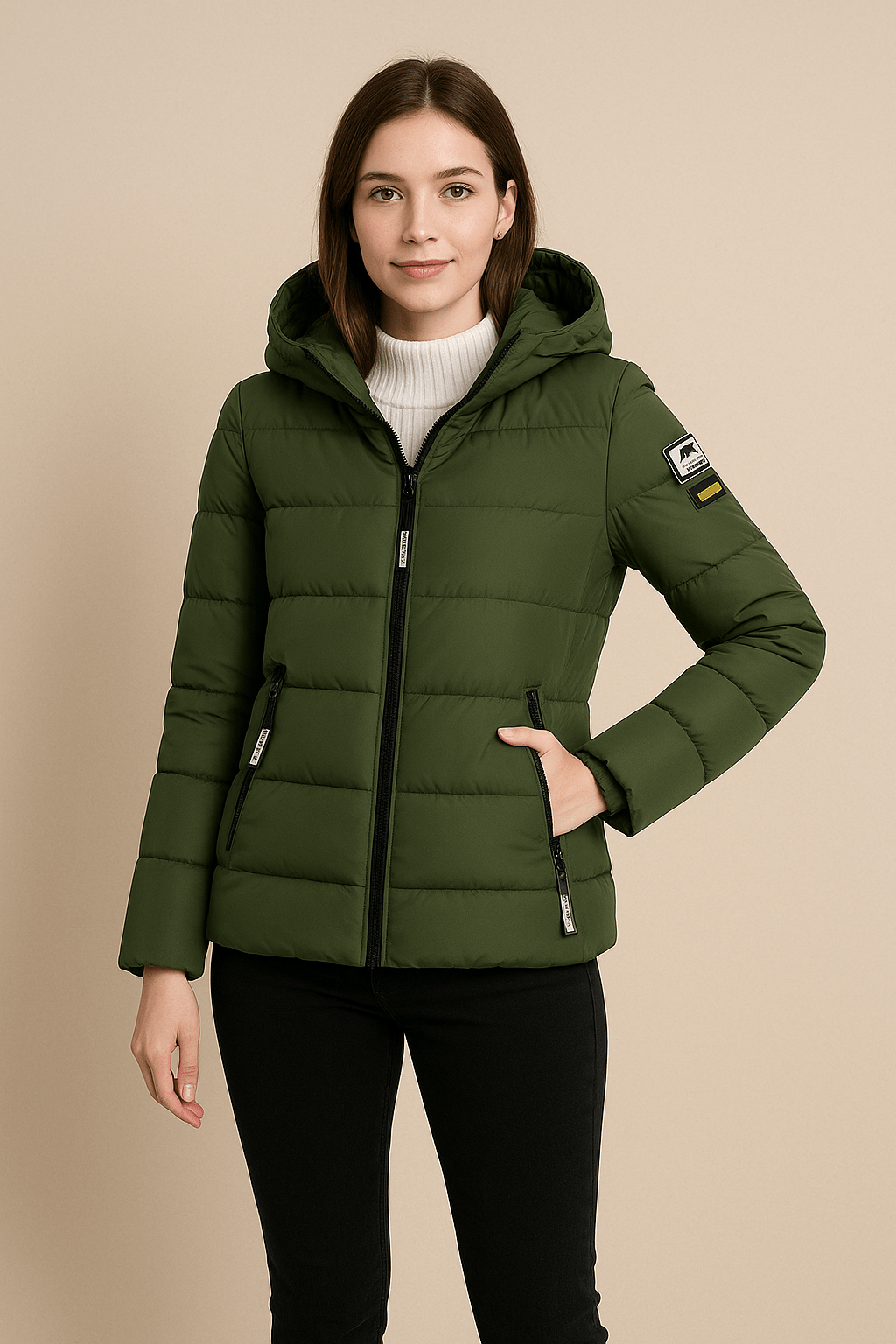 WW | Stylish long quilted winter coat