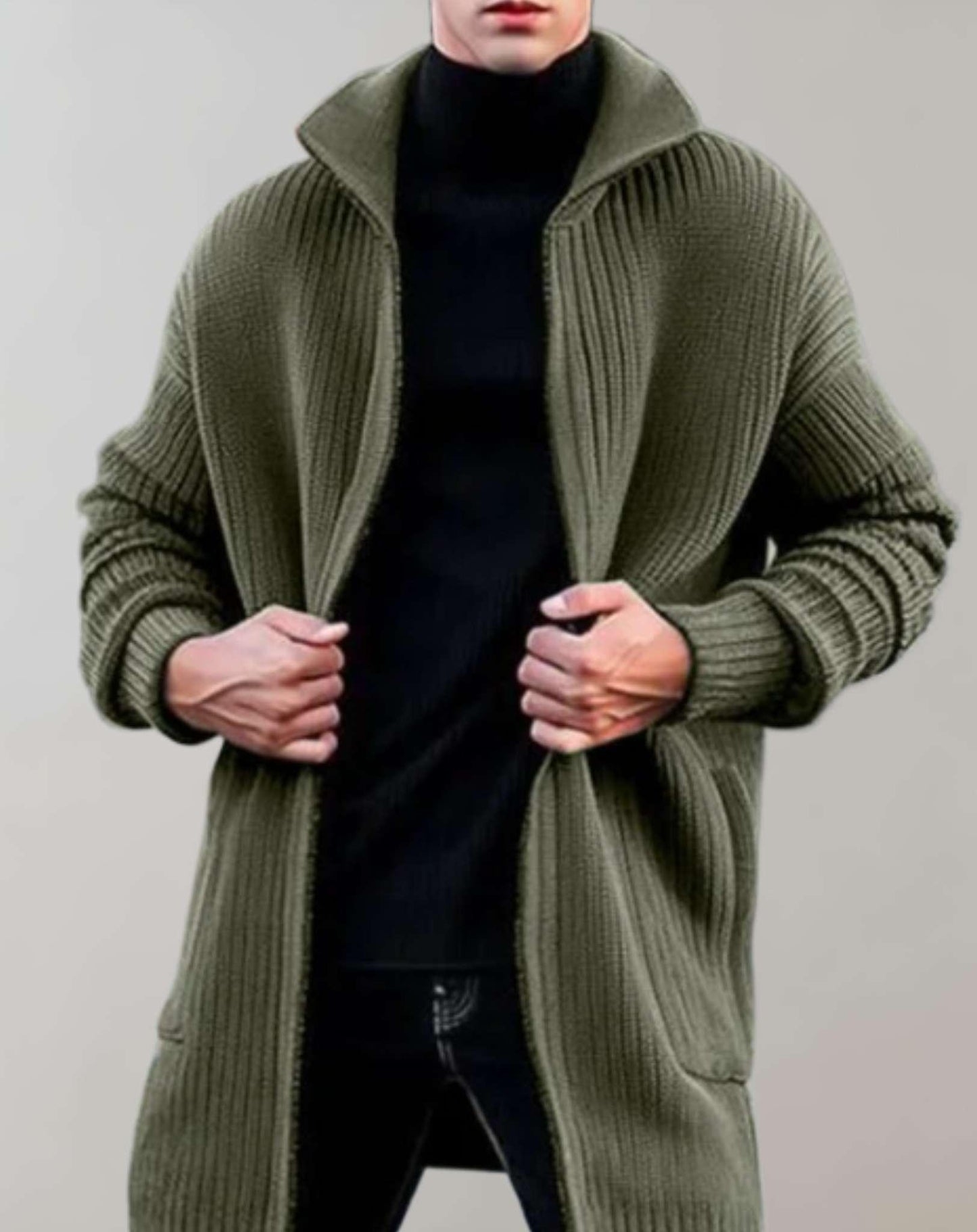 WW | Lange Strickjacke für Männer