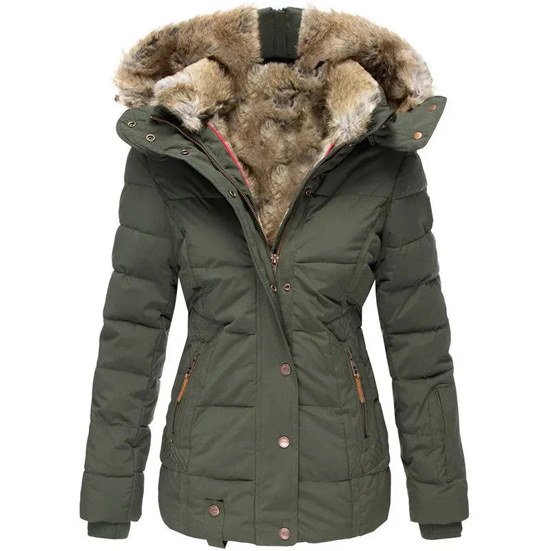 WW | Faux Fur Lined Winter Jacket for Women