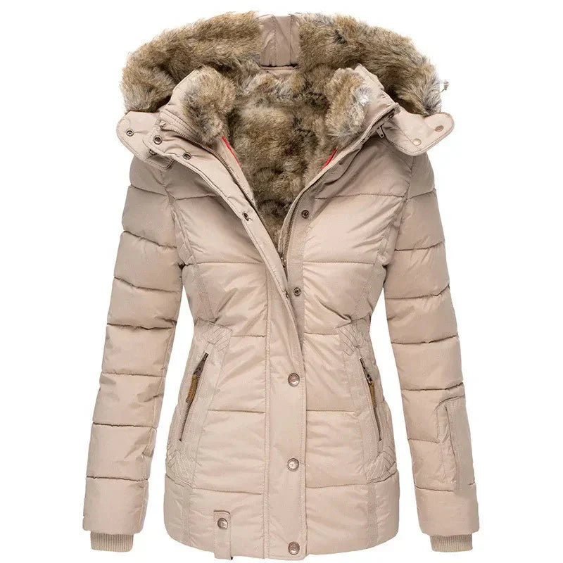 WW | Faux Fur Lined Winter Jacket for Women