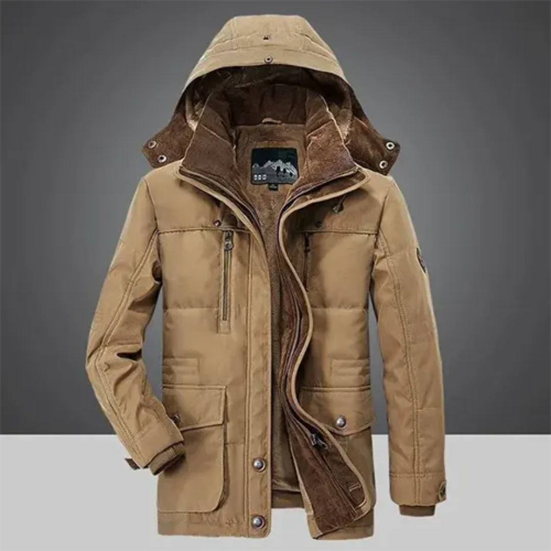 WW | Klassische Winterjacke mit Kapuze für Herren Warm