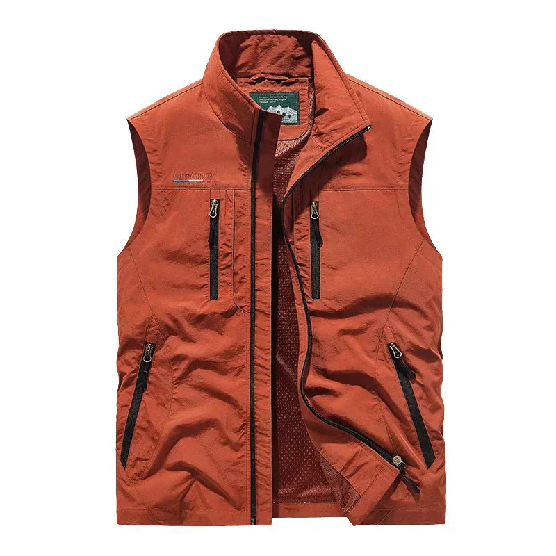 WW | Sleeveless Zipper Tactical Vest Men's Vest