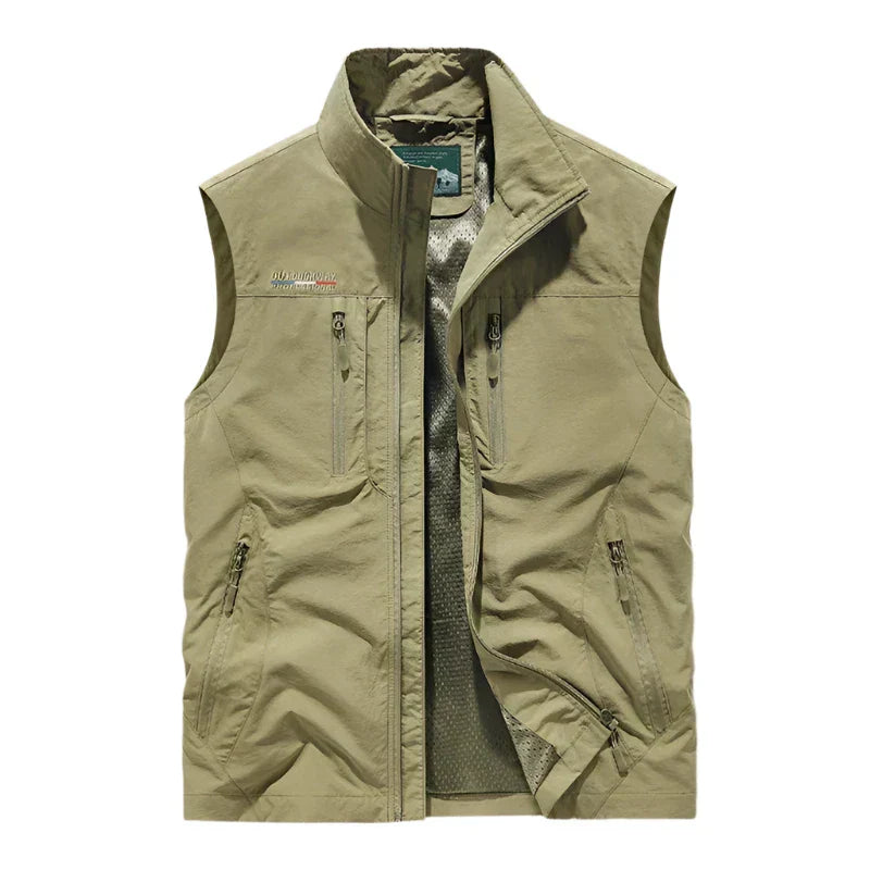 WW | Sleeveless Zipper Tactical Vest Men's Vest