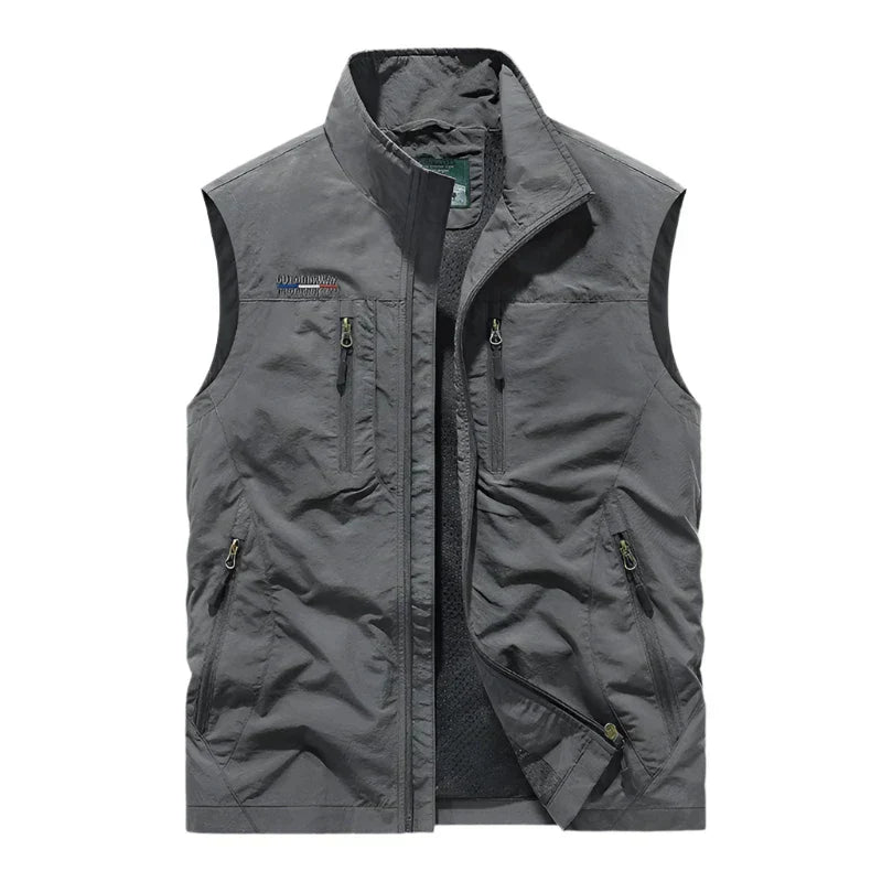 WW | Sleeveless Zipper Tactical Vest Men's Vest