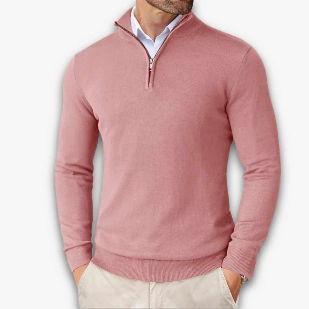 WW | Baumwollpullover - Herren Quarter-Zip
