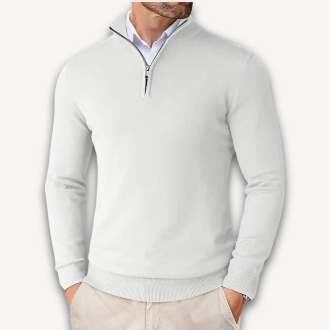WW | Baumwollpullover - Herren Quarter-Zip