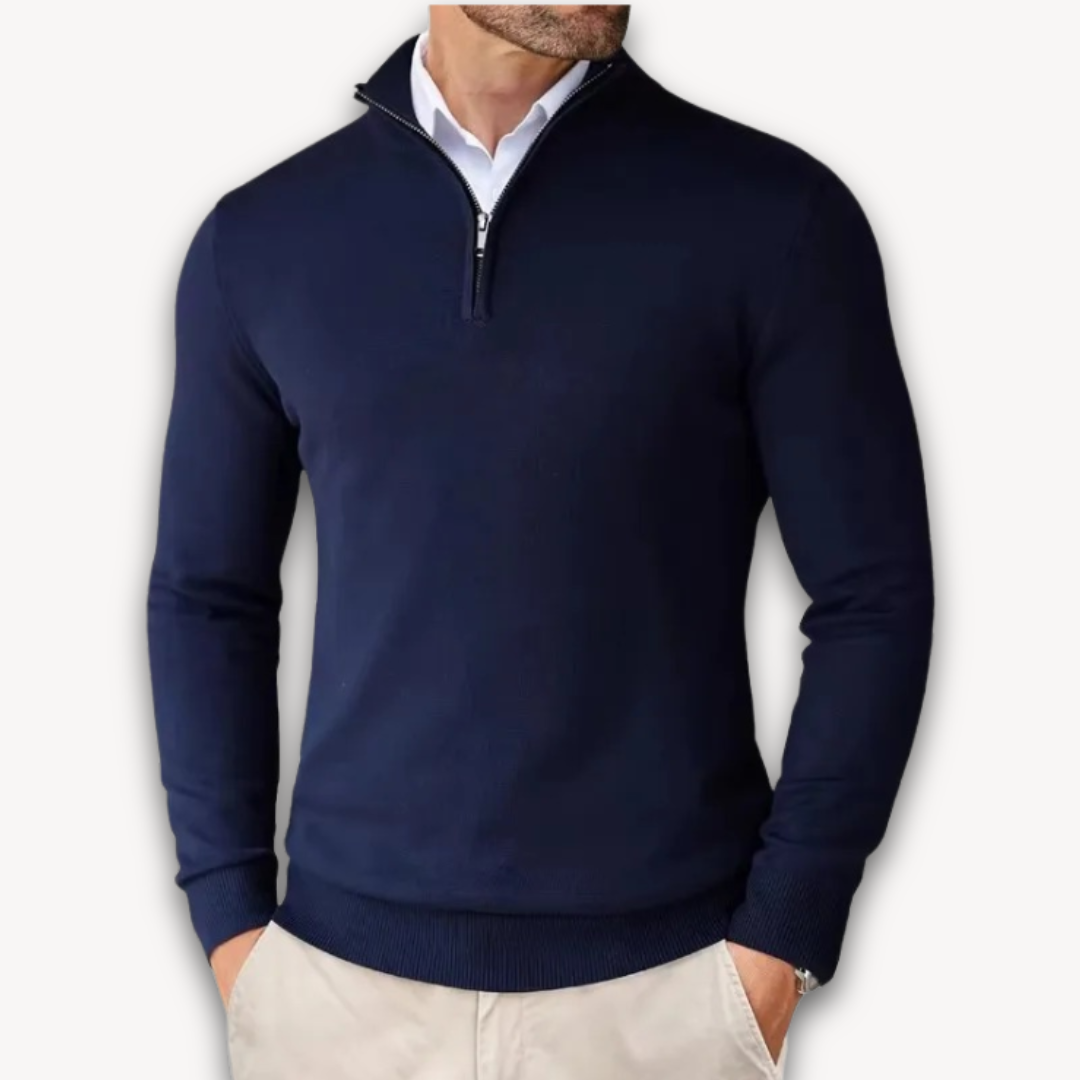 WW | Baumwollpullover - Herren Quarter-Zip