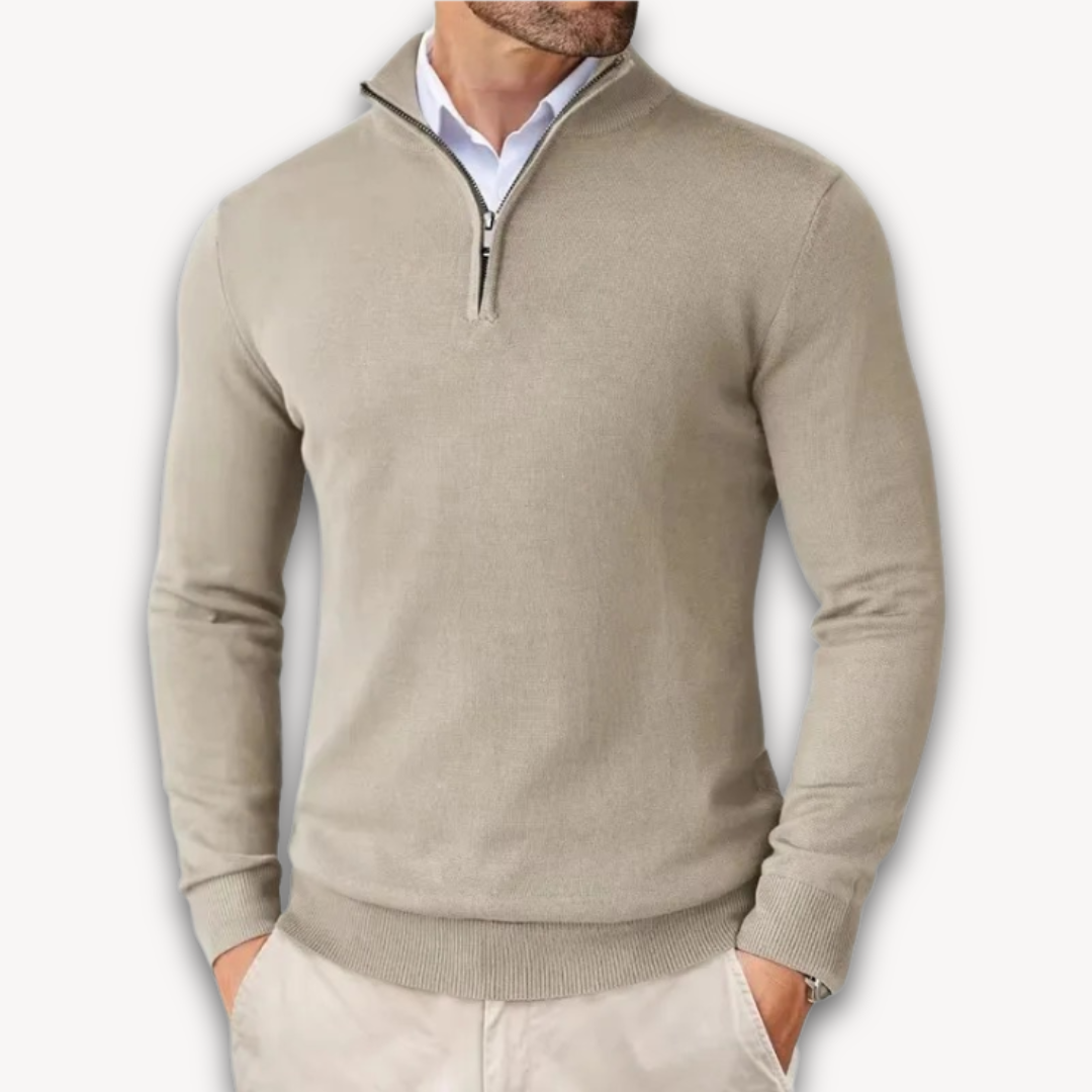 WW | Baumwollpullover - Herren Quarter-Zip
