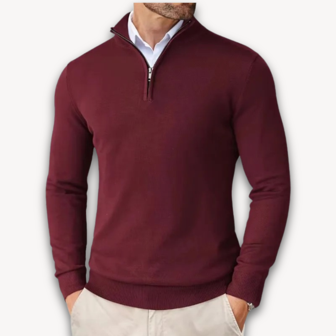 WW | Baumwollpullover - Herren Quarter-Zip