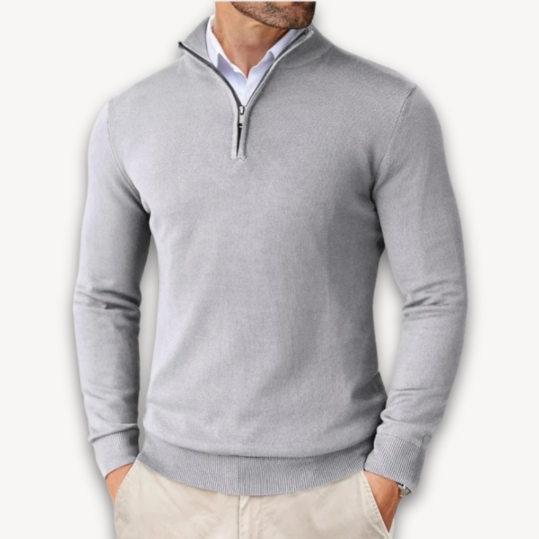 WW | Baumwollpullover - Herren Quarter-Zip