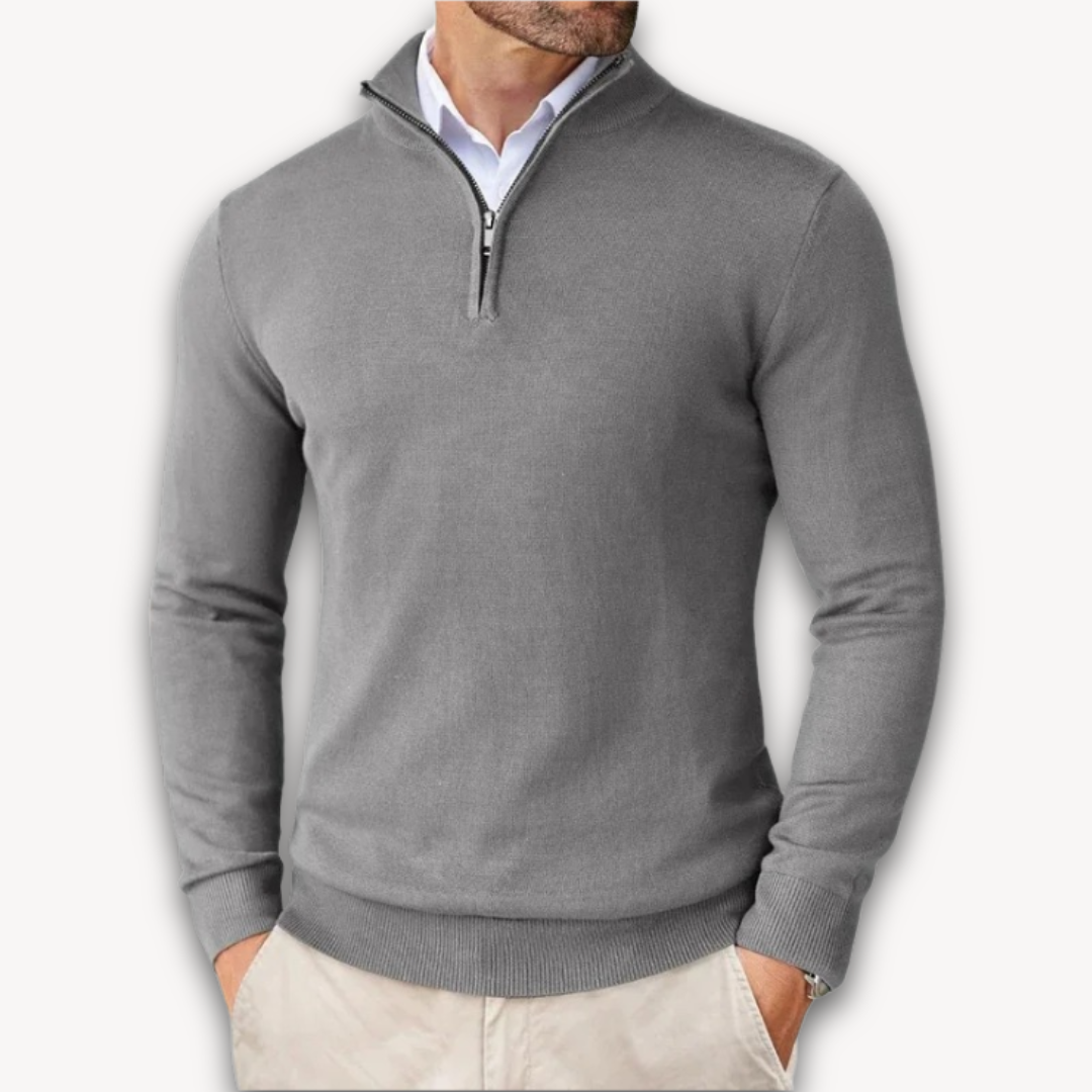 WW | Baumwollpullover - Herren Quarter-Zip