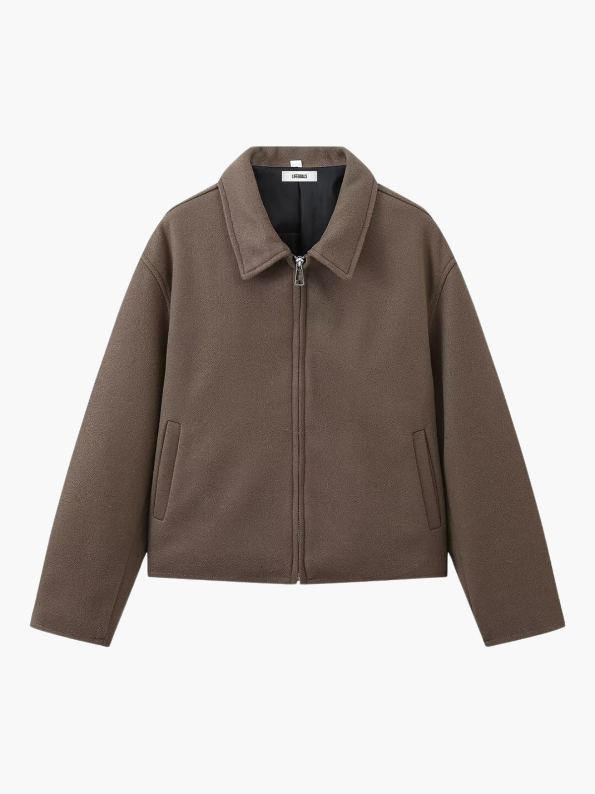WW | Passform Woll Zip-Up Bomberjacke