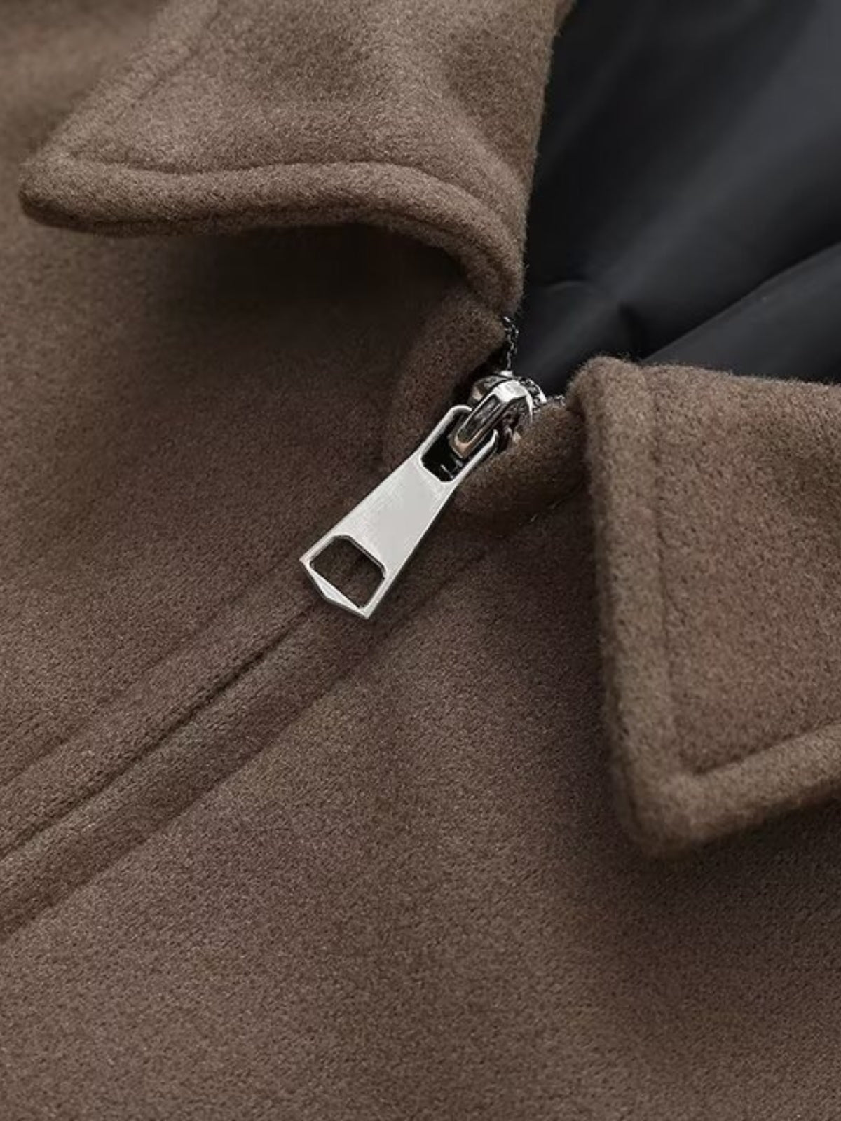 WW | Passform Woll Zip-Up Bomberjacke