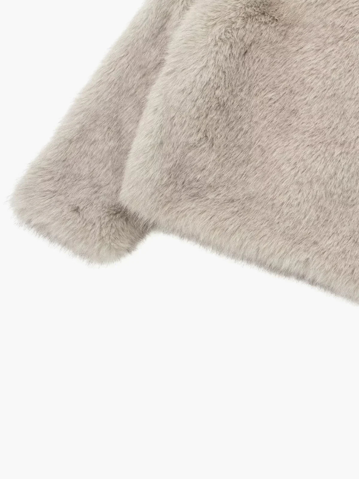 WW | Sheepskin Faux Fur Open-Front Jacket
