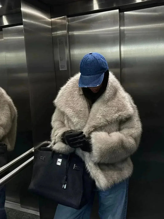 WW | Sheepskin Faux Fur Open-Front Jacket