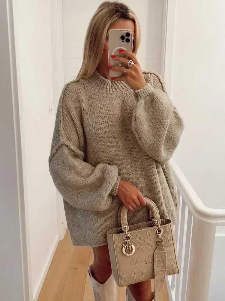 WW | Cozy Oversized Knit Sweater for Ultimate Comfort