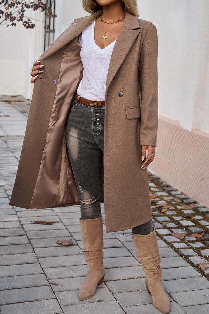 WW | Langmantel aus Wolle-Mischung Elegante, zeitlose Wärme