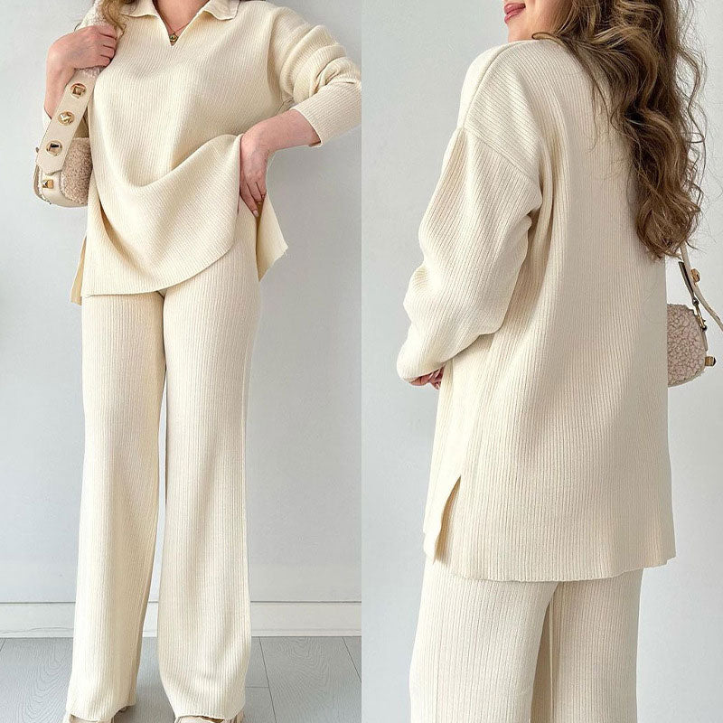 WW | Casual Knit Set Stylish & Comfortable Ensemble