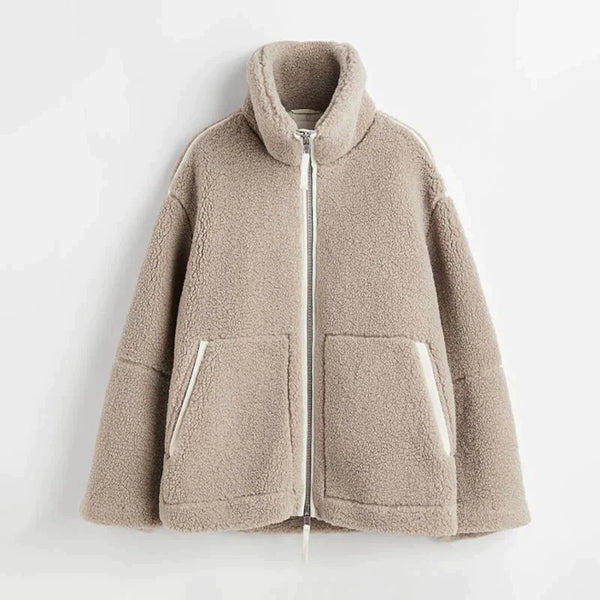 WW | Oversized Sherpa Fleece Jacket Ultra Soft & Stylish
