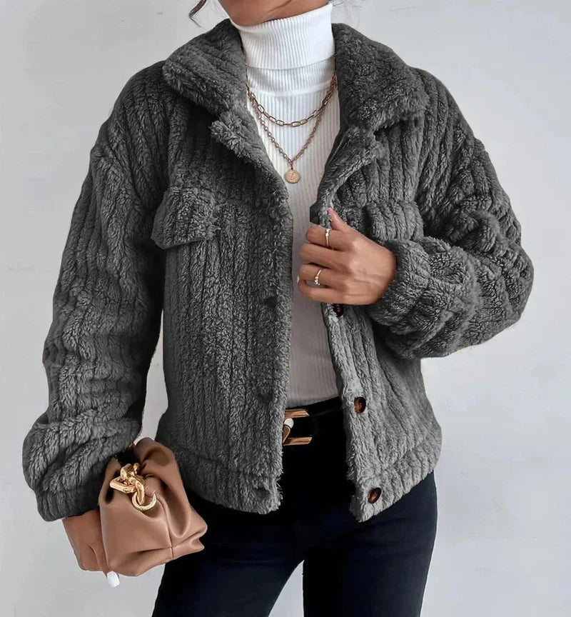 WW | Stylische Dicke Plüschjacke Für Gemütlichen Komfort