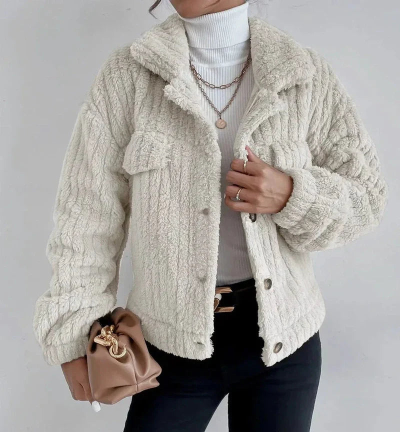 WW | Stylische Dicke Plüschjacke Für Gemütlichen Komfort
