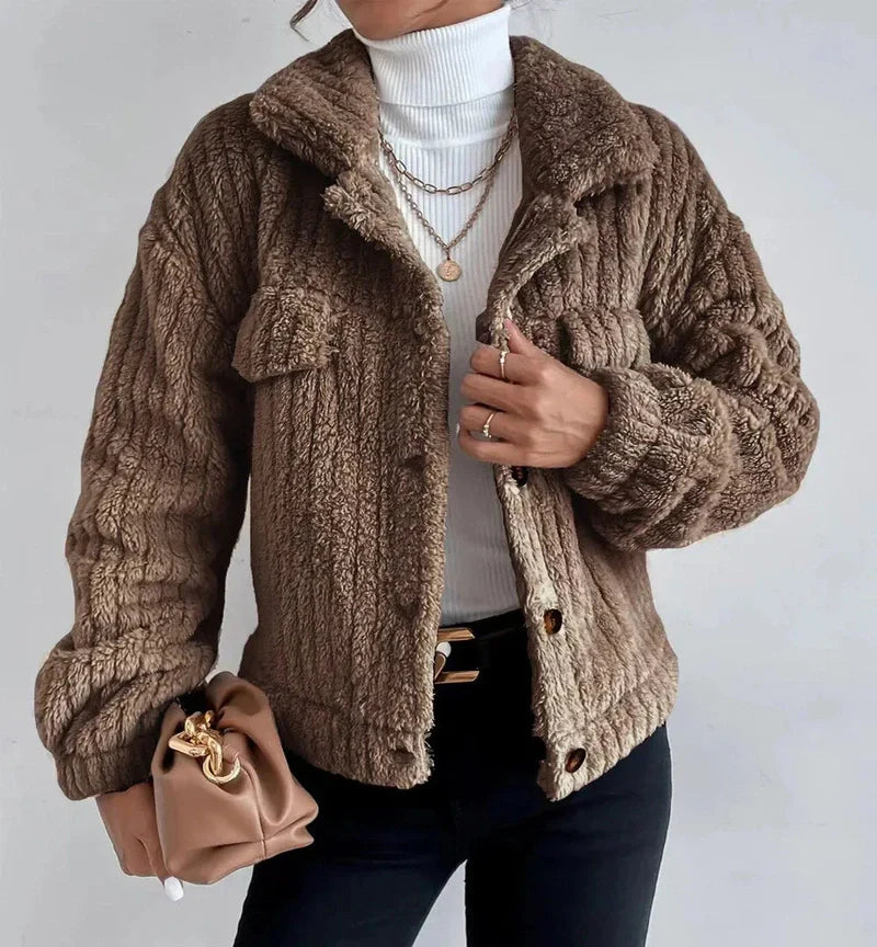 WW | Stylische Dicke Plüschjacke Für Gemütlichen Komfort