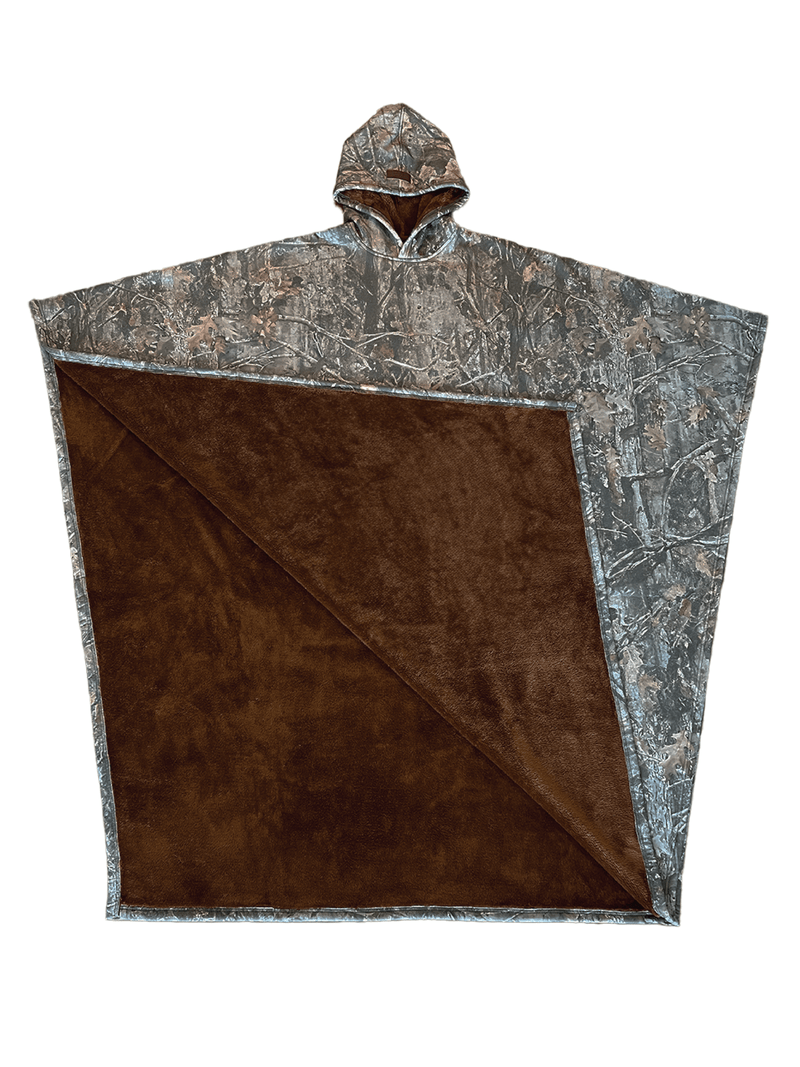 WW | Luxurious Hooded Fleece Poncho for Ultimate Comfort
