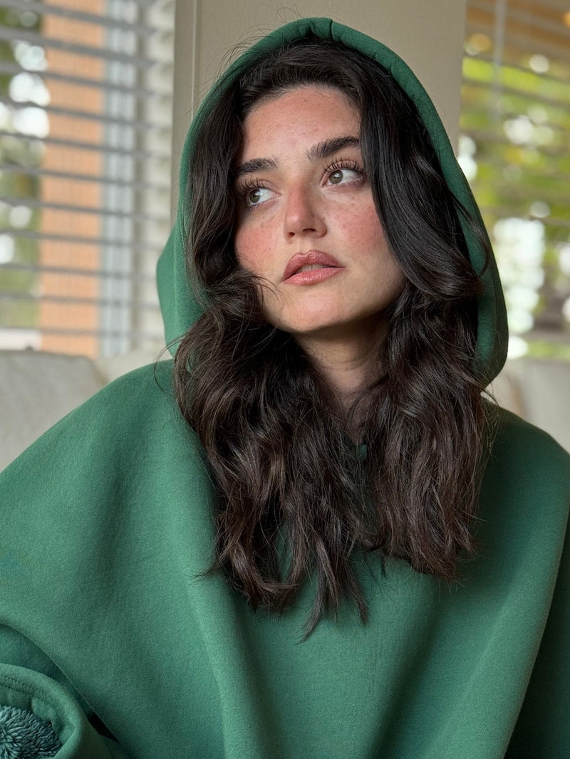 WW | Luxurious Hooded Fleece Poncho for Ultimate Comfort