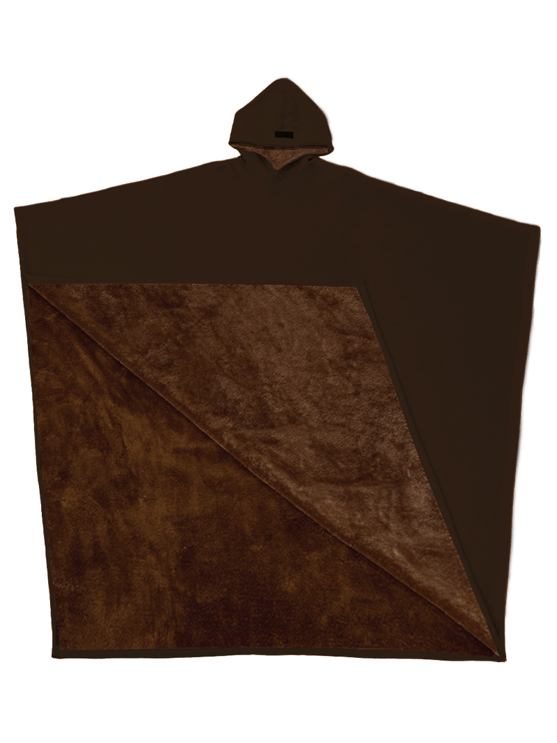 WW | Luxurious Hooded Fleece Poncho for Ultimate Comfort