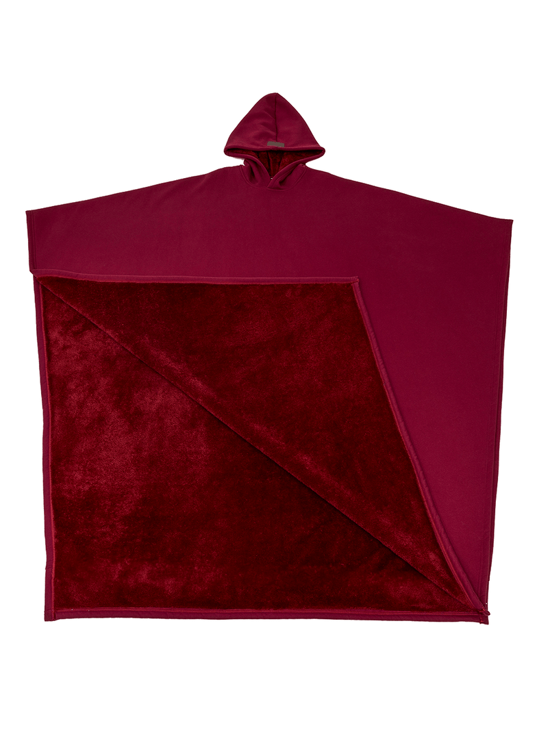 WW | Luxurious Hooded Fleece Poncho for Ultimate Comfort