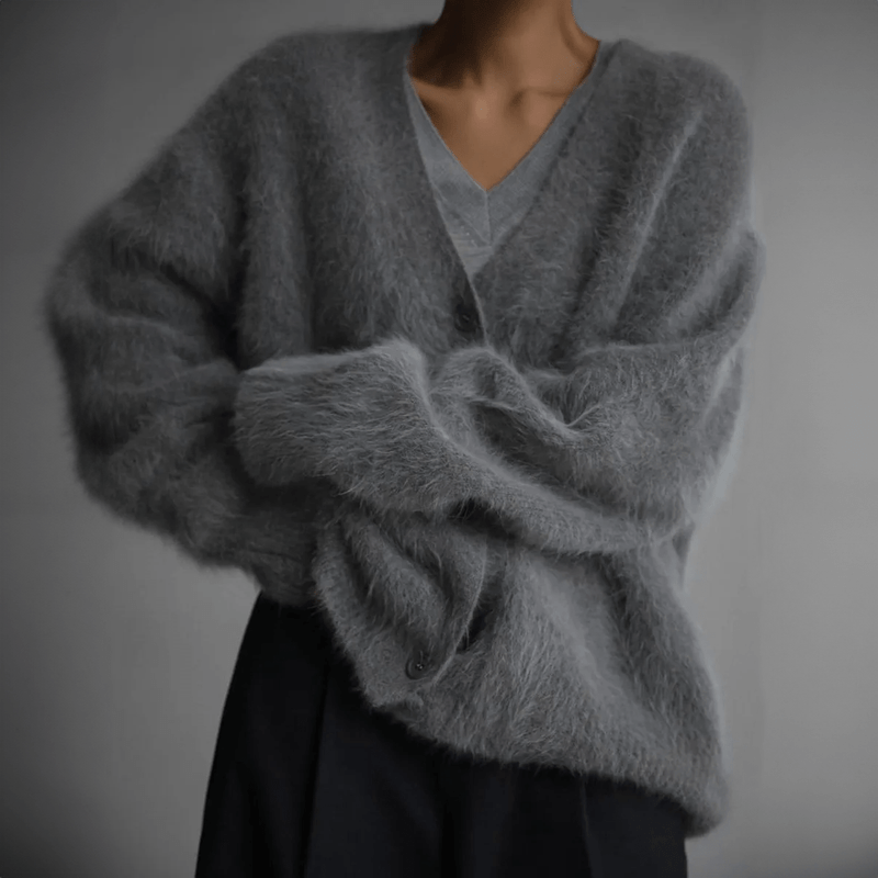 WW | Luxurious Cashmere Couture Cardigan with Fur Lining