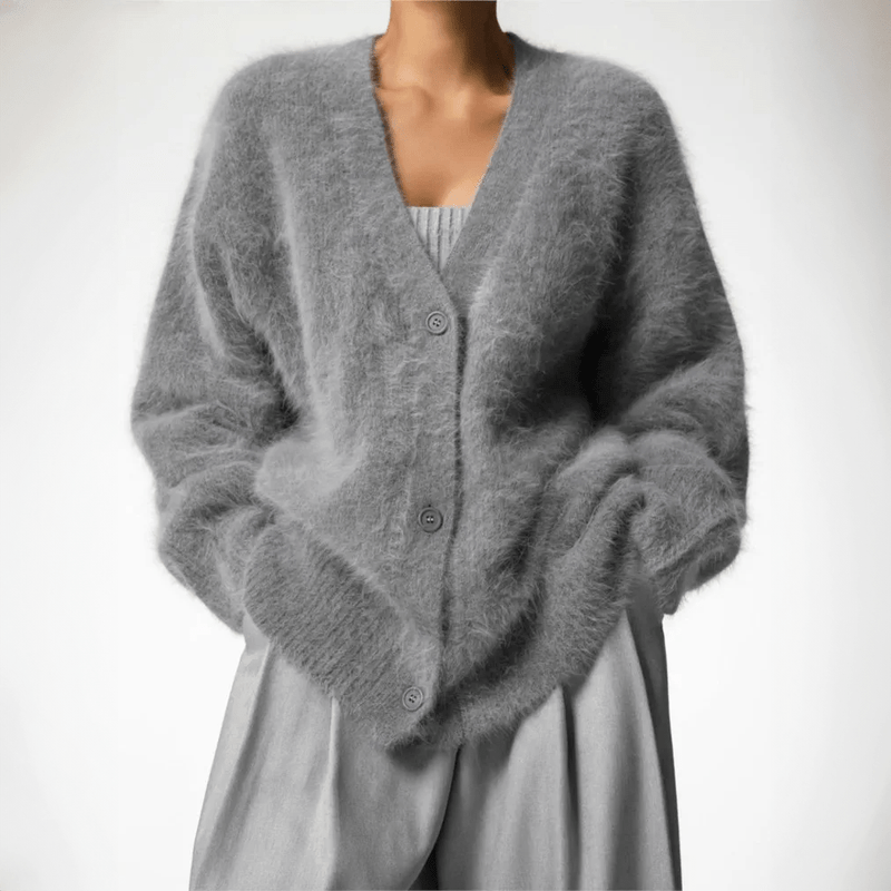 WW | Luxurious Cashmere Couture Cardigan with Fur Lining