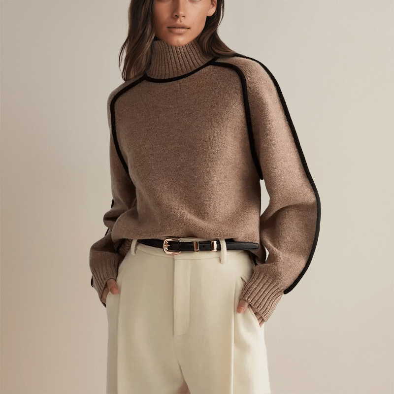 WW | Luxuriöser Cashmere Couture Rollkragenpullover