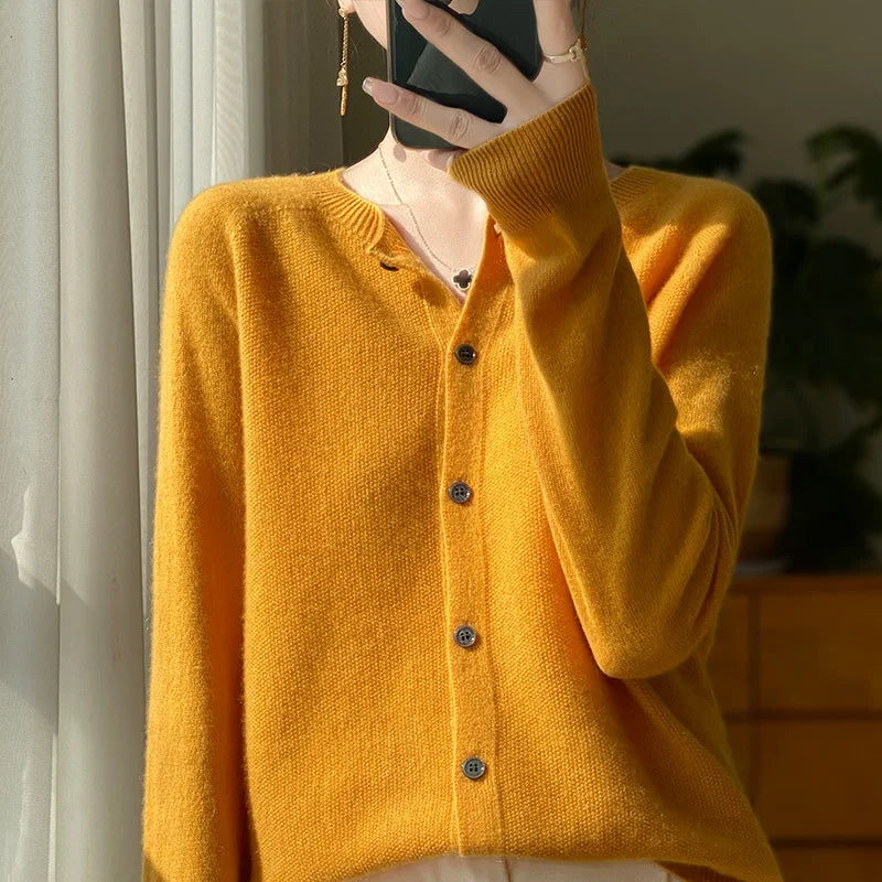 WW | Women's Pure Merino Cashmere Cardigan