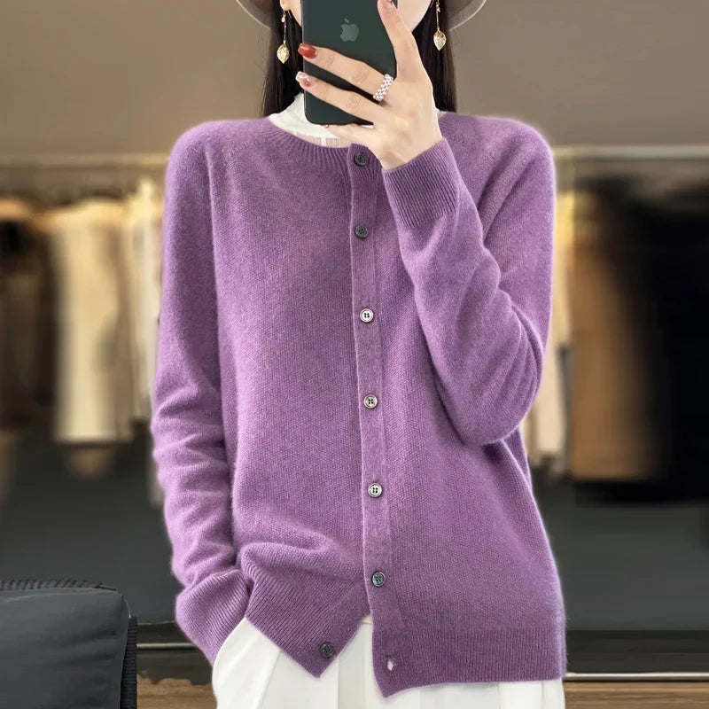 WW | Women's Pure Merino Cashmere Cardigan