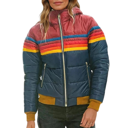 WW | Stylische Retro Kapuzenjacke für winterliche Wärme