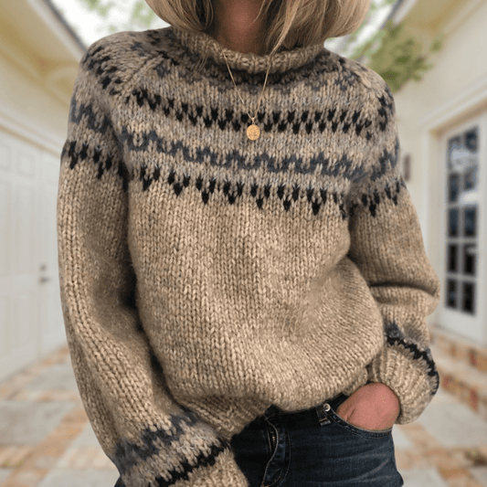 WW | Bequemer Wollpullover inspiriert vom isländischen Design