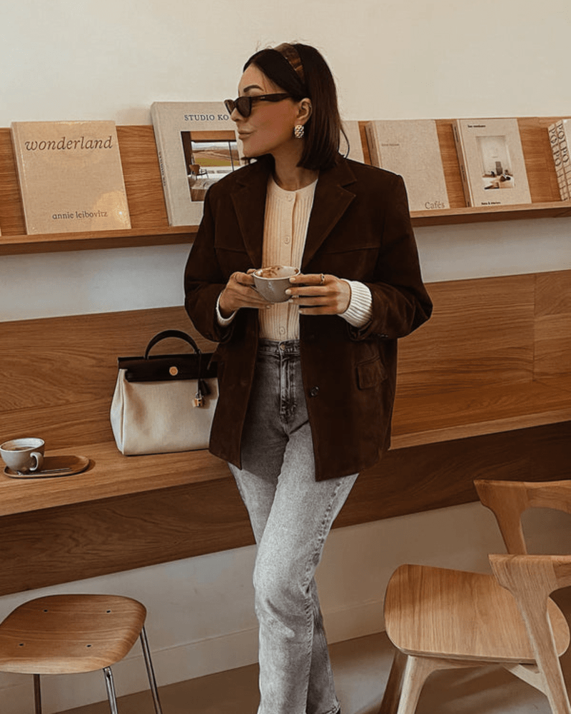 WW | Zeitloses Wildleder-Blazer mit vintage Charme