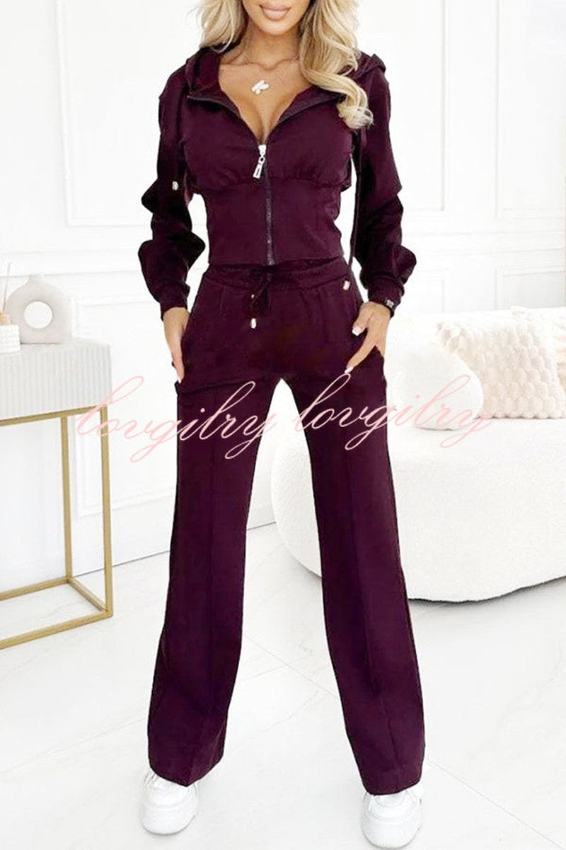 WW | Stylish Velour Tracksuit for Women with Comfort and Elegance