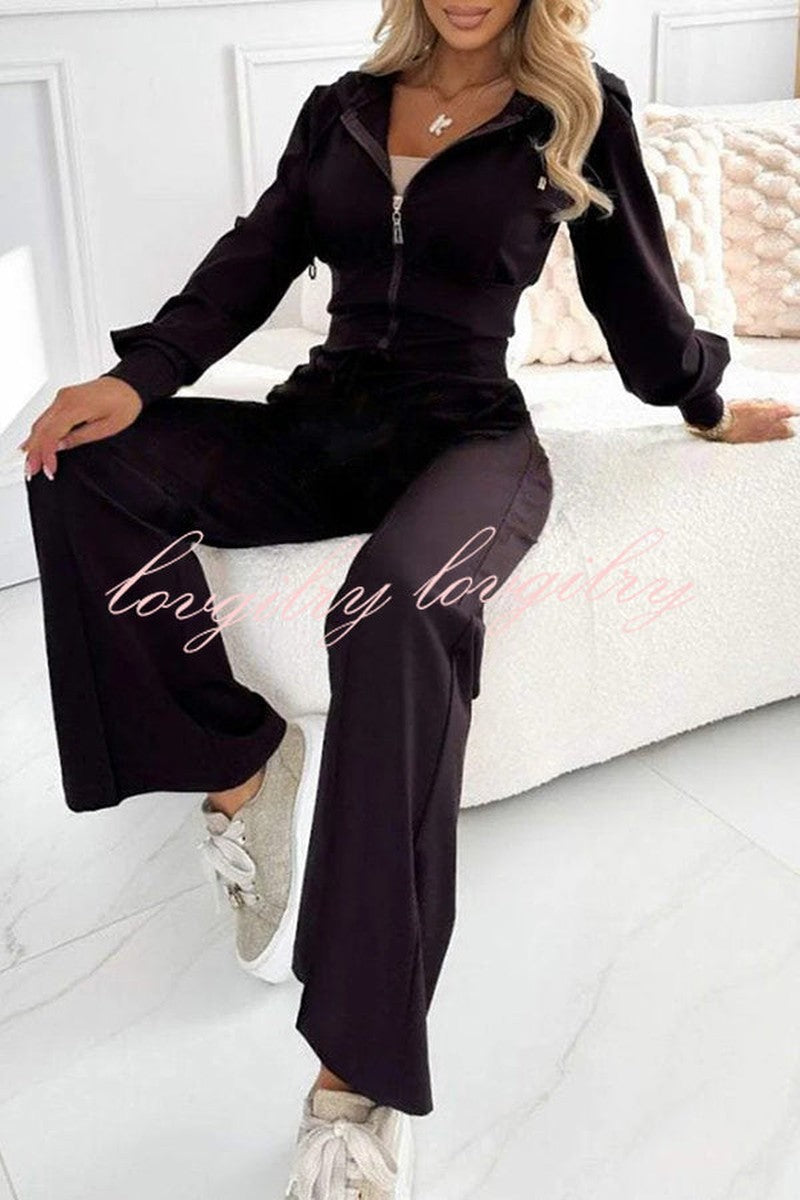 WW | Stylish Velour Tracksuit for Women with Comfort and Elegance