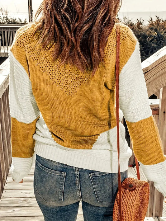 WW | Damen Strick Punto Pullover Stylischer & Gemütlicher Strickware