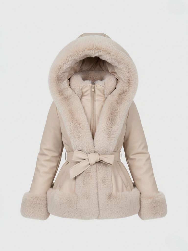 WW | Wintermantel für Frauen mit Kapuze, elegant und bequem