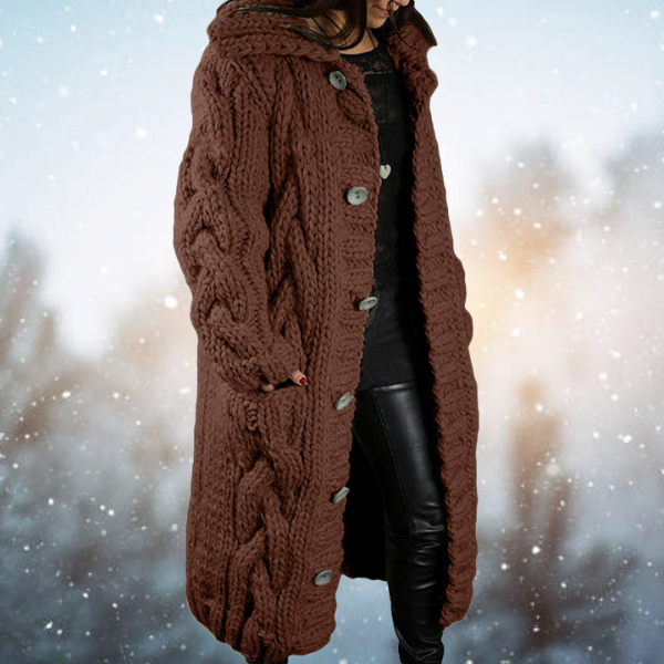 WW | Lange Strick Strickjacke