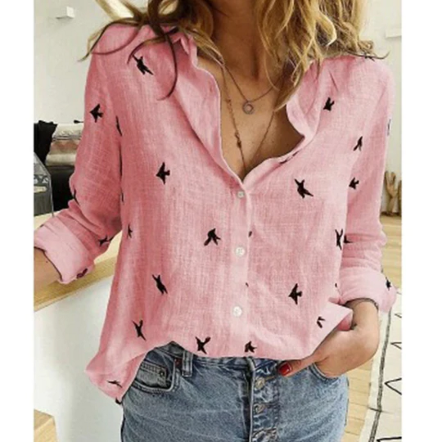 WW | Women's Linen Button-Down Shirt