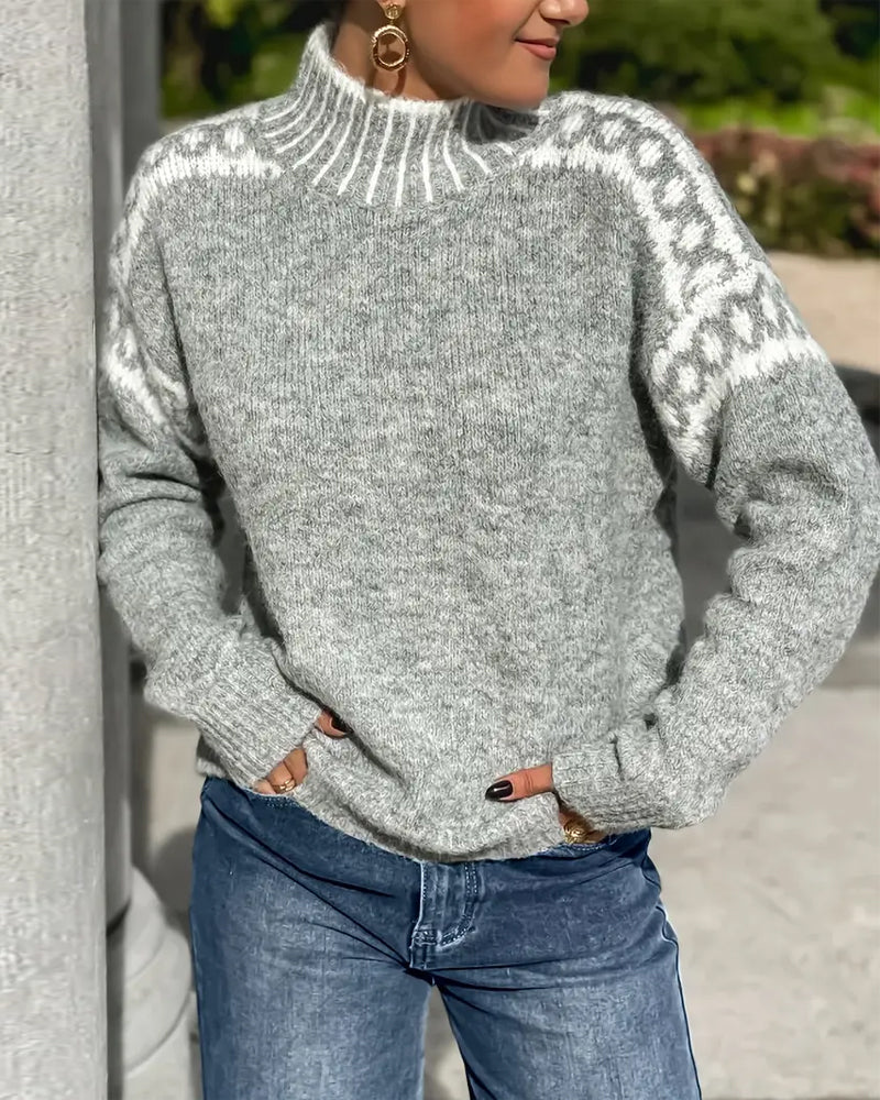 WW | Signiertes Sweatshirt mit Hohem Kragen