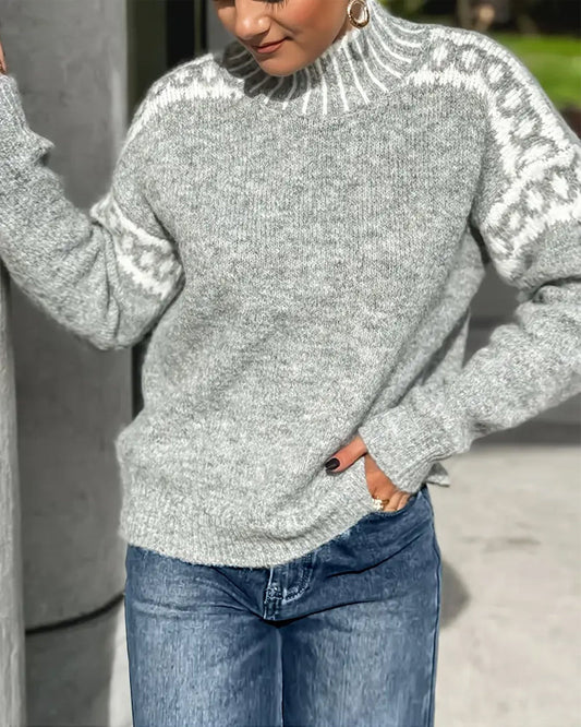 WW | Signiertes Sweatshirt mit Hohem Kragen