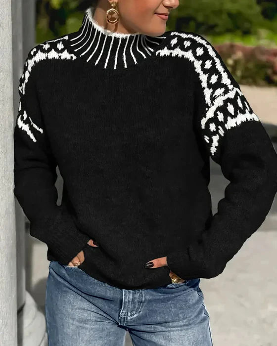 WW | Signiertes Sweatshirt mit Hohem Kragen