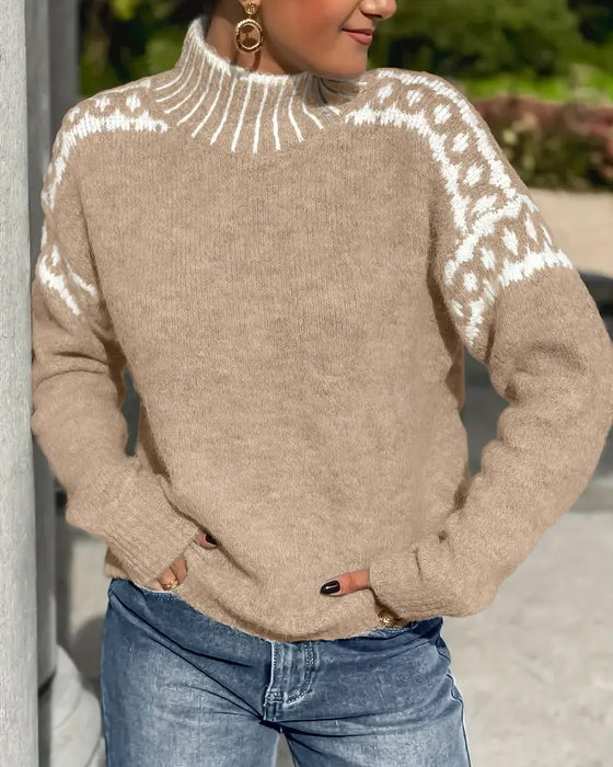 WW | Signiertes Sweatshirt mit Hohem Kragen