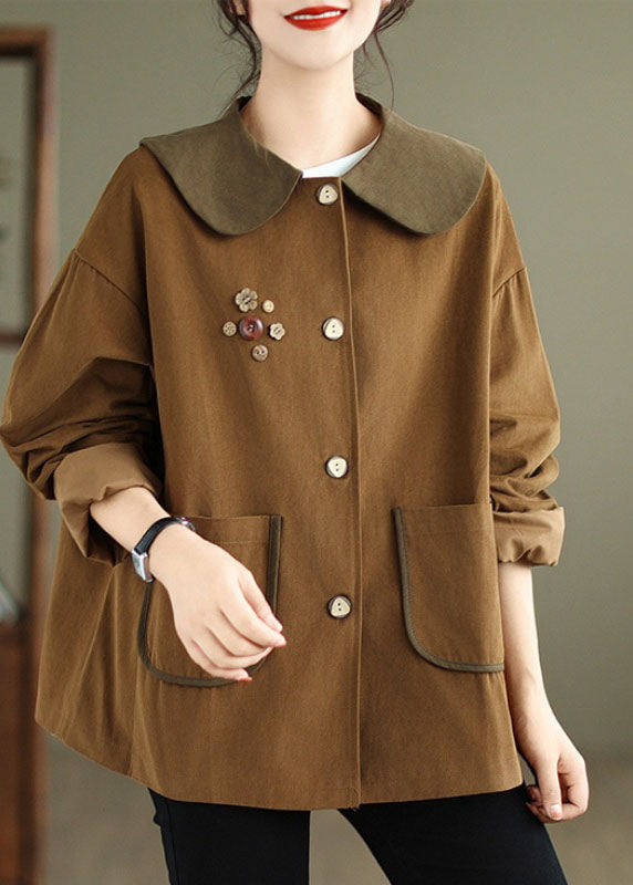 WW | Caramel Pocket Patchwork Coats