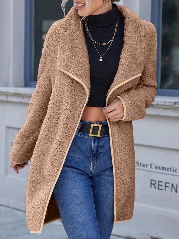 WW | Mid Length Mantel mit Plüsch für Frauen